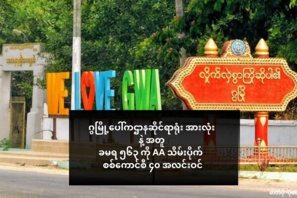 ဂွတစ်မြို့လုံးက ဌာနဆိုင်ရာ ရုံးအားလုံး နဲ့ အတူ ခမရ ၅၆၃ ကို AA သိမ်းပိုက် (စစ်ကောင်စီ ၄၀ လက်ရဖမ်းဆီး)