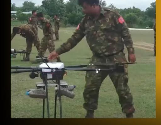 စစ်ကော်မရှင်ရဲ့ နည်းပညာမြင့် ဒရုန်းတစ်စင်းကို နတ်ရေကန်တိုက်ပွဲမှာ AA ဖျက်ချ