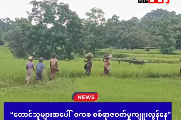 တောင်သူများအပေါ် စကစ စစ်ရာဇဝတ်မှုကျူးလွန်နေ